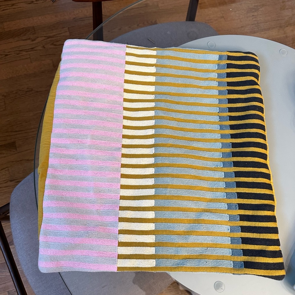 TWO West Elm Margo Selby Mutli Stripe Throw Pillow Cover
